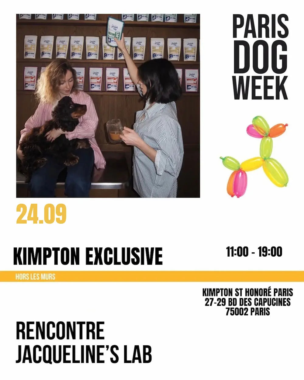 Kimpton Exclusive 24 septembre — Paris Dog Week