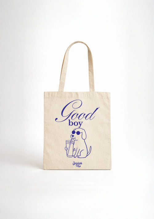 Tote bag Good Boy, face avant avec le lettrage