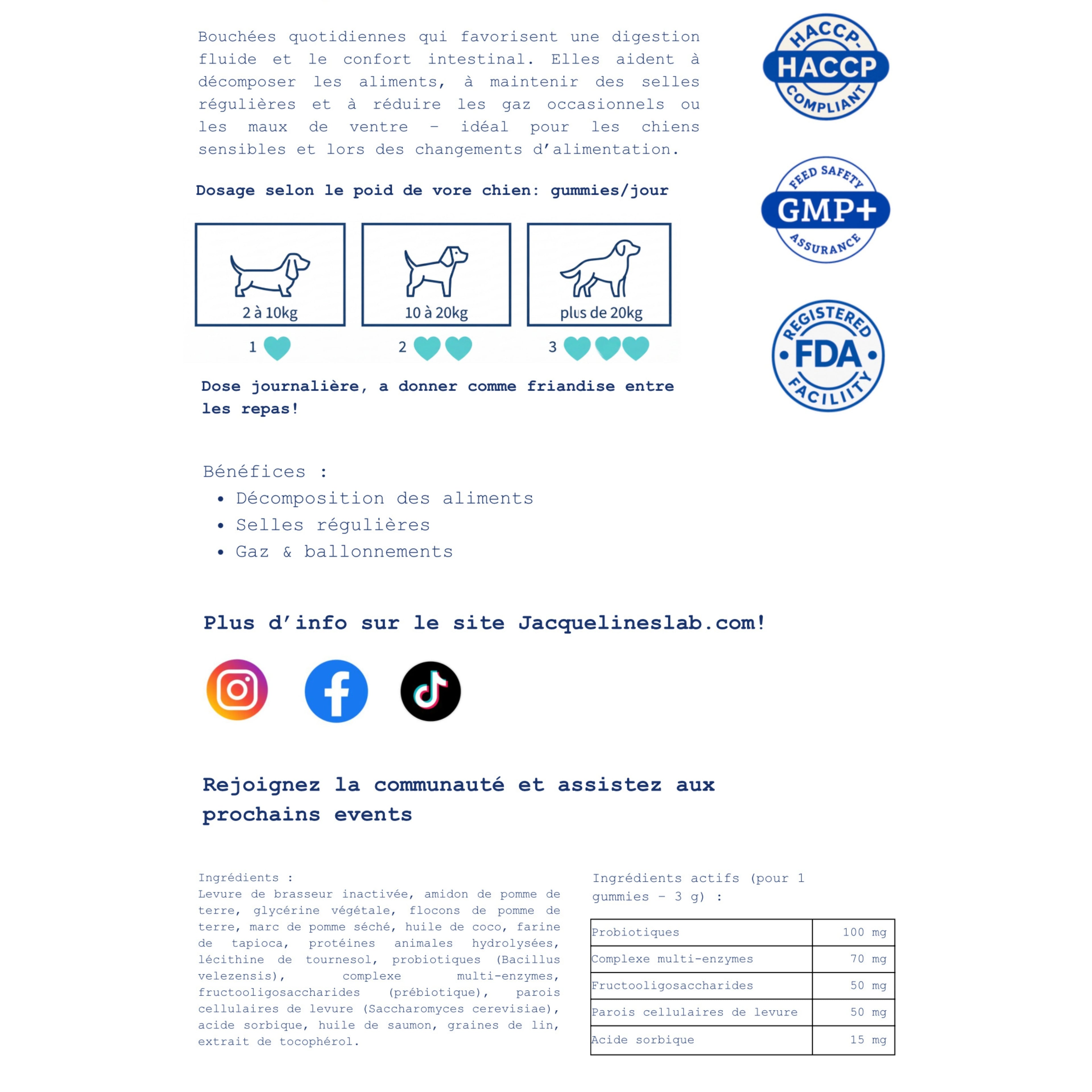 Digestion - Complément articulaire pour chien