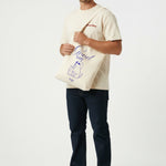 Tote bag Good Boy Jacqueline's Lab porté en situation, vignette 1